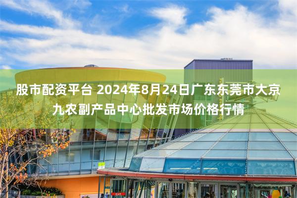 股市配资平台 2024年8月24日广东东莞市大京九农副产品中心批发市场价格行情