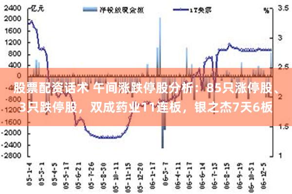 股票配资话术 午间涨跌停股分析：85只涨停股、3只跌停股，双成药业11连板，银之杰7天6板