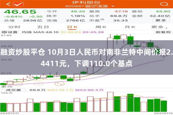 融资炒股平仓 10月3日人民币对南非兰特中间价报2.4411元，下调110.0个基点