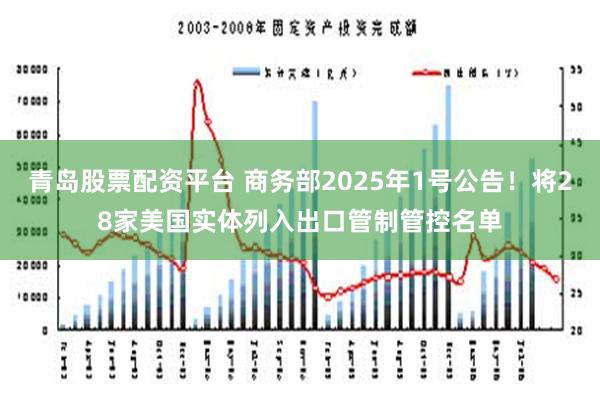 青岛股票配资平台 商务部2025年1号公告！将28家美国实体列入出口管制管控名单