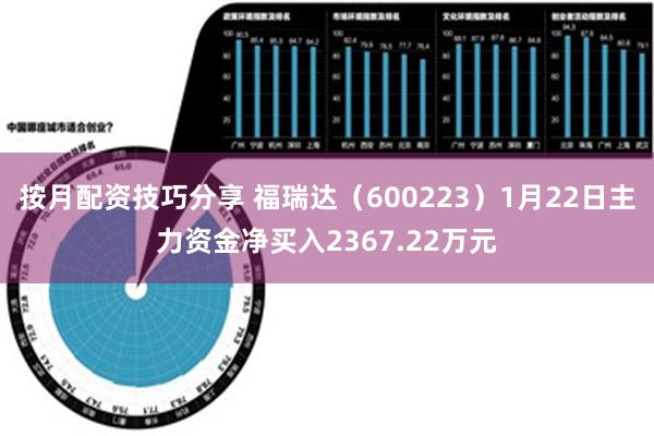 按月配资技巧分享 福瑞达（600223）1月22日主力资金净买入2367.22万元